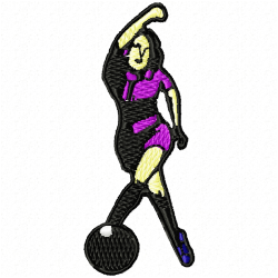 Bowling Embroidery Design 4 Bowling Embroidery Design 4